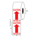 3" x 5" "This Side Up" Label, Paper, 500 Labels Per Roll