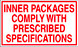 3" x 5" "Comply with Specification" Label, Paper, 500 Labels Per Roll