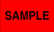3" x 5" "Sample" Label, Paper, 500 Labels Per Roll