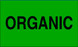 3" x 5" "Organic" Label, Paper, 500 Labels Per Roll