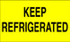 3" x 5" "Keep Refrigerated" Label, Paper, 500 Labels Per Roll