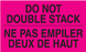 3" x 5" "Do Not Double Stack" Label, Paper, 500 Labels Per Roll