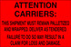 4" x 6" "Attention" Label, Paper, 500 Labels Per Roll