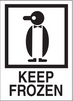 4" x 6" "Keep Frozen" Label, Paper, 500 Labels Per Roll