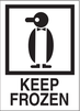 4" x 6" "Keep Frozen" Label, Paper, 500 Labels Per Roll