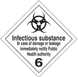4" x 4" "Infectious Substance" Label, Paper, 500 Labels Per Roll