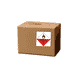 4" x 4" "Spontaneously Combustible" Label, Paper, 500 Labels Per Roll