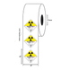 4" x 4" "Radioactive" Label, Paper, 500 Labels Per Roll