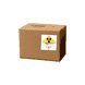 4" x 4" "Radioactive" Label, Paper, 500 Labels Per Roll