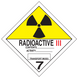 4" x 4" "Radioactive" Label, Paper, 500 Labels Per Roll