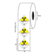 4" x 4" "Radioactive" Label, Paper, 500 Labels Per Roll