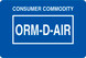 1.375" x 2.25" "ORM-D-AIR" Label, Paper, 500 Labels Per Roll