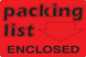 2" x 3" "Packing List" Label, Paper, 500 Labels Per Roll