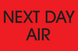 2" x 3" "Next Day Air" Label, Paper, 500 Labels Per Roll