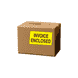 2" x 3" "Invoice Enclosed" Label, Paper, 500 Labels Per Roll
