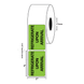 2" x 3" "Refrigerate Upon Arrival" Label, Paper, 500 Labels Per Roll