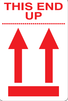 2" x 3" "This End Up" Label, Paper, 500 Labels Per Roll