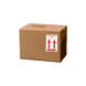 2" x 3" "This End Up" Label, Paper, 500 Labels Per Roll