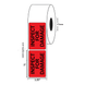 1.25" x 2" "Inspect for Damage" Label, Paper, 500 Labels Per Roll