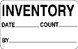 1.25" x 2" "Inventory ___" Label, Paper, 500 Labels Per Roll