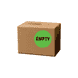 2" Diameter, "Empty" Circle Label, Paper, 500 Labels Per Roll