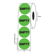 2" Diameter, "Empty" Circle Label, Paper, 500 Labels Per Roll