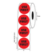 2" Diameter, "Use First" Circle Label, Paper, 500 Labels Per Roll