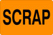2" x 3" "Scrap" Label, Paper, 500 Labels Per Roll