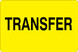 2" x 3" "Transfer" Label, Paper, 500 Labels Per Roll