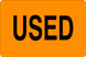 2" x 3" "Used" Label, Paper, 500 Labels Per Roll