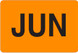 2" x 3" "June" Label, Paper, 500 Labels Per Roll