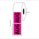 2" x 3" "August" Label, Paper, 500 Labels Per Roll