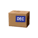 2" x 3" "December" Label, Paper, 500 Labels Per Roll