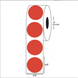 1/2” Diameter, Blank Circle Label, Paper, 1000 Labels Per Roll