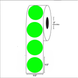 1/2” Diameter, Blank Circle Label, Paper, 1000 Labels Per Roll