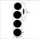 3/4” Diameter , Blank Circle Label, Paper, 1000 Labels Per Roll