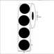 1” Diameter, Blank Circle Label, Paper, 1000 Labels Per Roll