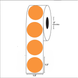 1 1/2” Diameter, Blank Circle Label, Paper, 1000 Labels Per Roll