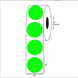 2” Diameter, Blank Circle Label, Paper, 1000 Labels Per Roll