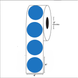 4” Diameter, Blank Circle Label, Paper, 1000 Labels Per Roll