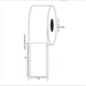 2" x 4" Blank Rectangle Label, Paper, 500 Labels Per Roll