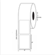 3" x 4" Blank Rectangle Label, Paper, 500 Labels Per Roll