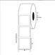 4" x 4" Blank Rectangle Label, Paper, 500 Labels Per Roll