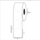 1” Diameter, Clear Polypropylene Circle Label, 1000 Labels Per Roll