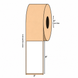 2" x 4" Blockout Label, Kraft Paper, 500 Labels Per Roll