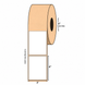 3" x 4" Blockout Label, Kraft Paper, 500 Labels Per Roll