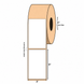3" x 5" Blockout Label, Kraft Paper, 500 Labels Per Roll