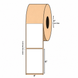 4" x 6" Blockout Label, Kraft Paper, 500 Labels Per Roll
