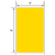 3x5 Yellow Floodcoated Direct Thermal Labels 1" Core