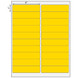 4x1 Yellow Floodcoated Direct Thermal Labels 1" Core